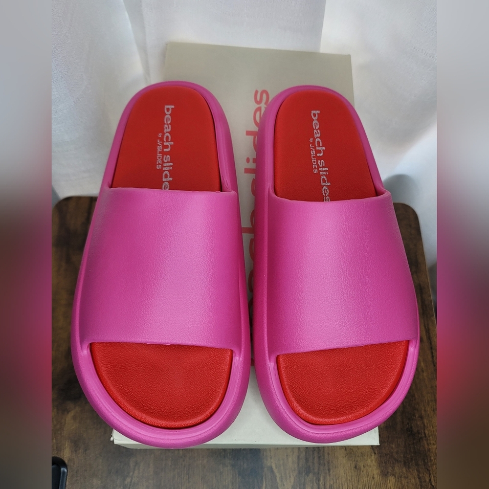 Pink Slide Sandals - Picture 2 of 7